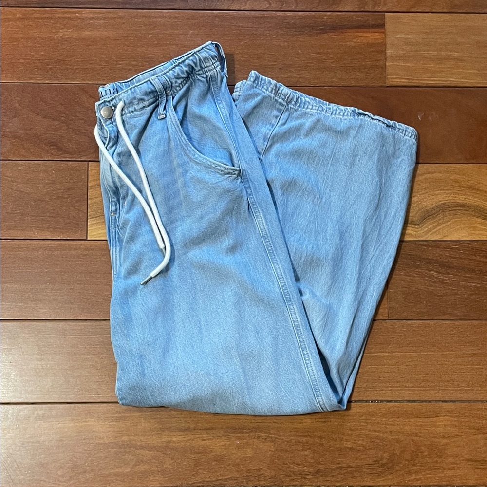Slouchy wide leg Denim Pants